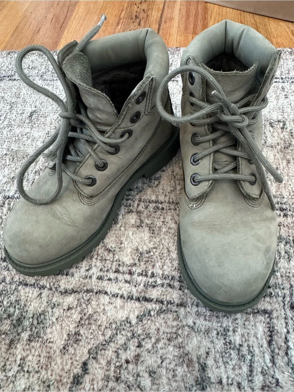 Timberland Olive Gray boots